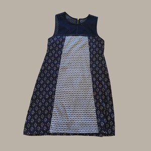 Xhilaration blue print mini dress XXL